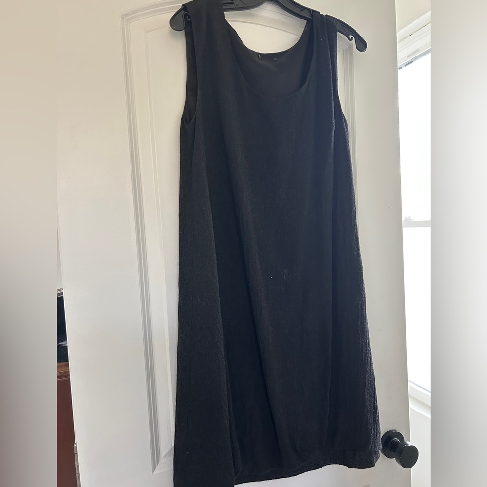 Crea concept black bubble hem shift dress